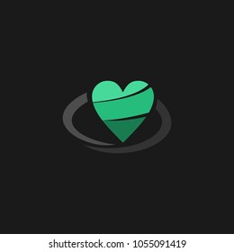 Heart Logo design vector template. St. Valentine day of love symbol