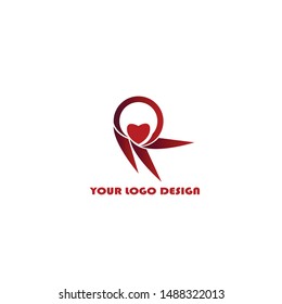 Heart Logo design vector template. Happy Valentines Day concept.
 Infinity Love Logotype icon