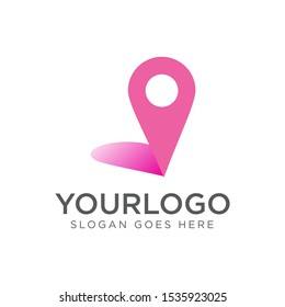 Heart Logo design vector template. Happy Valentines Day concept. Logotype icon. Romantic pink color