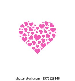 Heart Logo design vector template. Happy Valentines Day graphic