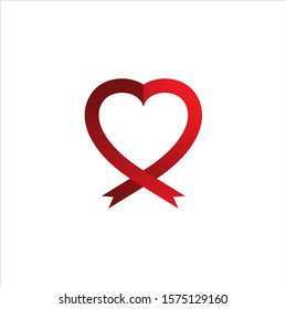 Heart Logo design vector template. Happy Valentines Day graphic
