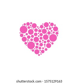 Heart Logo design vector template. Happy Valentines Day graphic