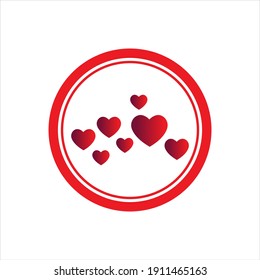 Heart Logo design vector template. Happy Valentines Day concept. Infinity Love Logotype icon.