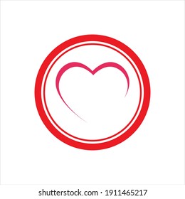 Heart Logo design vector template. Happy Valentines Day concept. Infinity Love Logotype icon.