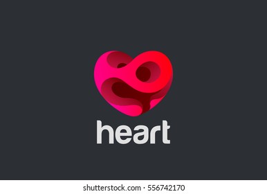 Heart Logo design vector template. St. Valentine day of love symbol.
Cardiology Medical Health care Logotype concept icon