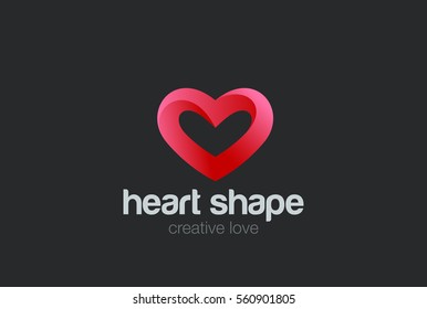 Heart Logo design vector template. St. Valentine day of love symbol.
Cardiology Medical Health care Logotype concept icon.