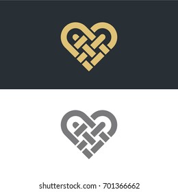 Heart Logo design vector template. Cardiology Medical Health care Logotype concept icon.
