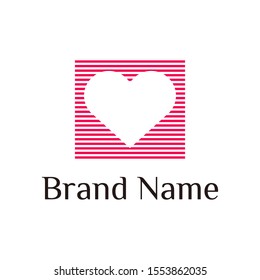 Heart logo designs vector template art company