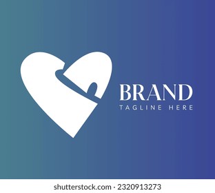Elementos de plantilla de diseño de iconos de logotipo de corazón. Usable para marca y logotipos de negocios.
