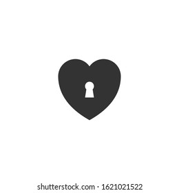 heart logo icon security. modern template. unique and simple. for graphic design.