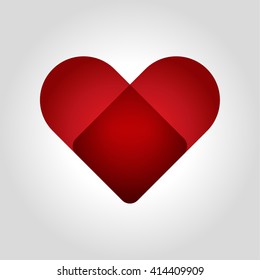 heart logo, icon and symbol vector illustration