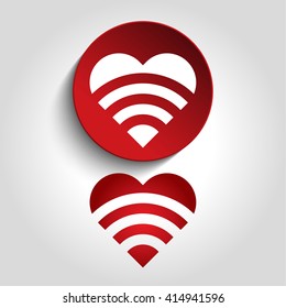 heart logo, icon and symbol vector illustration