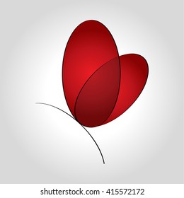 heart logo, icon and symbol vector illustration