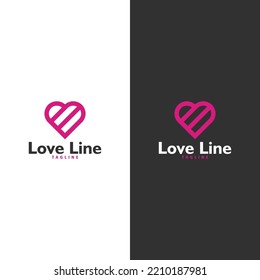 heart logo icon vector isolated