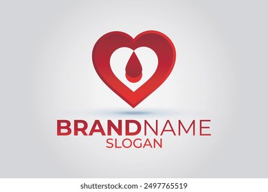 Heart logo. Illustration of a heart symbol.