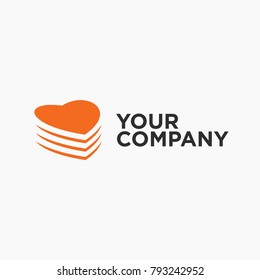 heart logo isolated line vector icon for websites and mobile minimalistic flat design