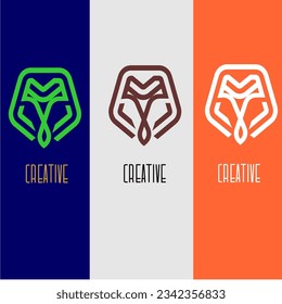Heart logo love digital computer network security key abstract creative art icon vector template