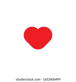 heart logo with a special shape, love icon with a modern style