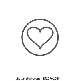Heart logo template vector abstract icon design