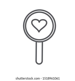 Heart logo template vector abstract icon design