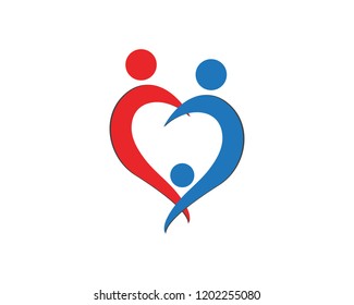 Heart Logo Template vector illustration