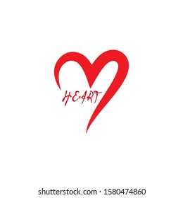 Heart Logo Template vector illustration