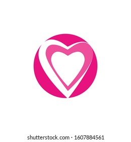 Heart Logo Template vector illustration