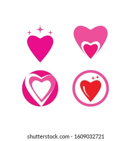Heart Logo Template vector illustration