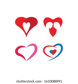 Heart Logo Template vector illustration