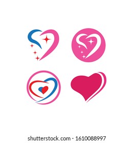 Heart Logo Template vector illustration