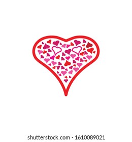 Heart Logo Template vector illustration