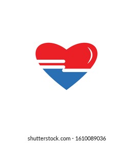 Heart Logo Template vector illustration
