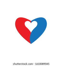 Heart Logo Template vector illustration