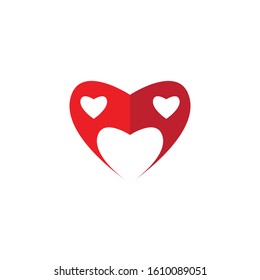 Heart Logo Template vector illustration