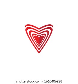 Heart Logo Template vector illustration