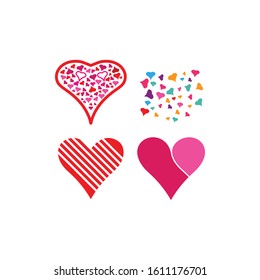 Heart Logo Template vector illustration