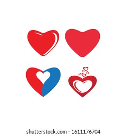 Heart Logo Template vector illustration