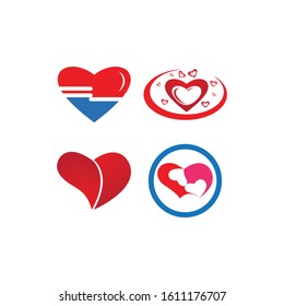 Heart Logo Template vector illustration