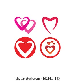 Heart Logo Template vector illustration