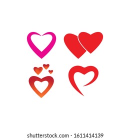 Heart Logo Template vector illustration