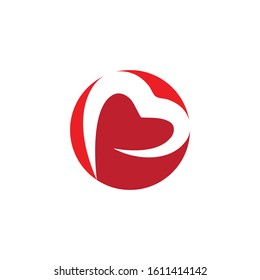 Heart Logo Template vector illustration