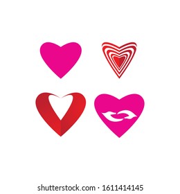 Heart Logo Template vector illustration