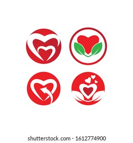 Heart Logo Template vector illustration