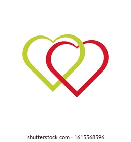 Heart Logo Template vector illustration