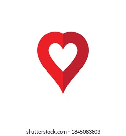 Heart Logo Template vector illustration design