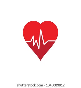 Diseño de ilustraciones vectoriales de plantillas de logotipo de corazón