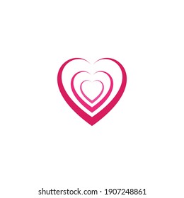 Heart Logo Template vector illustration