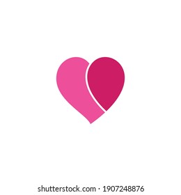 Heart Logo Template vector illustration