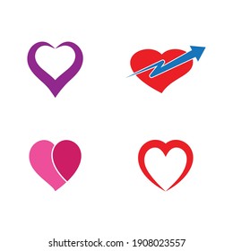 Heart Logo Template vector illustration
