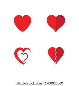 Heart Logo Template vector illustration